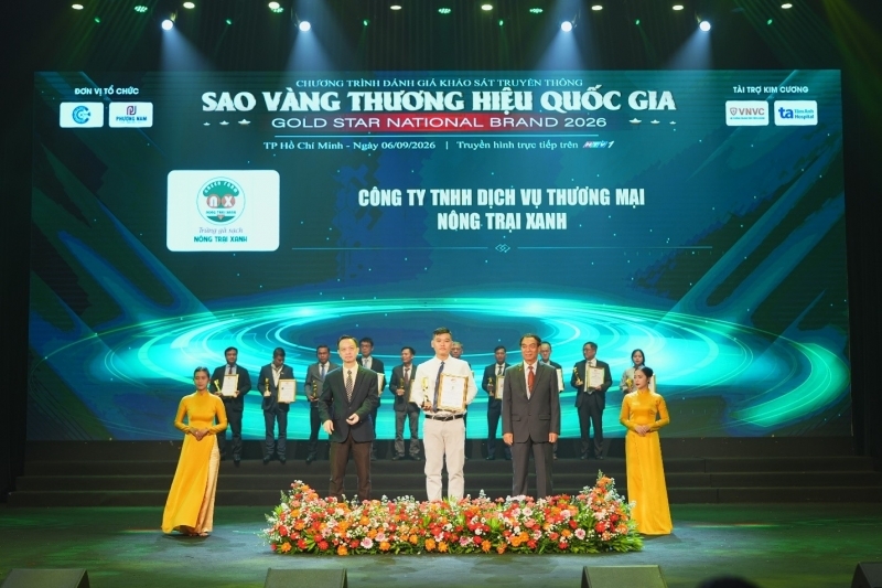 nong trai xanh vinh du dat danh hieu top   sao vang thuong hieu quoc gia 2026