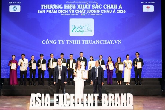 thuan chay duoc vinh danh tai  thuong hieu xuat sac chau a 2026