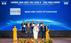 benh vien tham my kangnam duoc vinh danh top 10 thuong hieu xuat sac chau a   thai binh duong 2025