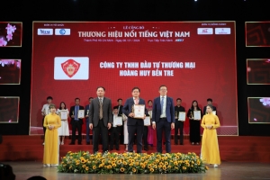 cong ty tnhh dau tu thuong mai hoang huy ben tre   vinh du nhan giai thuong  top 10 thuong hieu noi tieng viet nam   2023