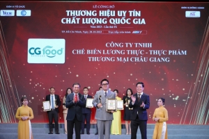 cong ty tnhh che bien luong thuc thuc pham thuong mai chau giang vinh du nhan duoc danh hieu   top 5 thuong hieu uy tin chat luong quoc gia 2023   mot thanh tuu kieu hanh va khang dinh uy tin cua cong ty trong nganh thuc pham tai viet nam