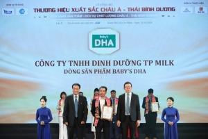 cong ty tnhh dinh duong tp milk vinh du nhan giai thuong thuong hieu xuat sac chau a thai binh duong 2024