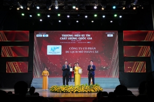 du lich mo toan cau duoc vinh danh va trao giai  top 10 thuong hieu uy tin   chat luong quoc gia 2023