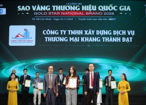 cong ty tnhh xd dv tm khang thanh dat duoc vinh danh tai buoi le trao giai  sao vang thuong hieu quoc gia 2025  vao ngay 1 11 2025 tai nha hat ben thanh   khang dinh vi the tien phong trong linh vuc son da cao cap