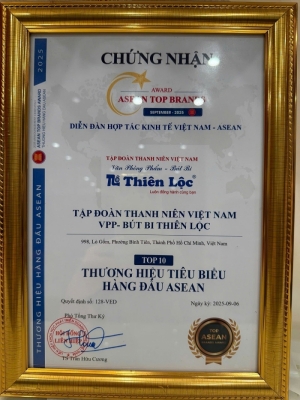 khang dinh tam voc thuong hieu viet  but bi thien loc nhan giai thuong  thuong hieu hang dau asean 2025  danh gia