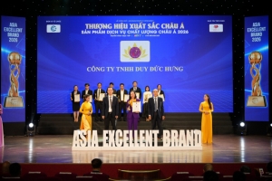 cong ty tnhh mtv duy duc hung da ghi dau an tai le vinh danh  thuong hieu xuat sac chau a 2026