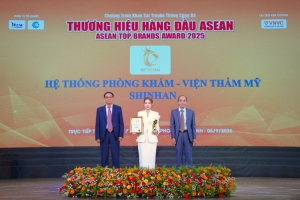 he thong phong kham   vien tham my shinhan vinh du nhan danh hieu top 10 thuong hieu tham my uy tin   chat luong hang dau asean 2025