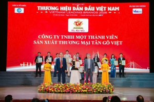 danh hieu top 50 thuong hieu dan dau viet nam 2026 cua cong ty tnhh mot thanh vien san xuat thuong mai tan go viet