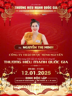 cong ty tnhh thao duoc minh nguyen vinh du nam trong danh sach dat giai  san pham   dich vu chat luong quoc gia 2025