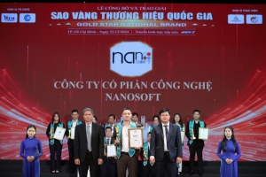 nanosoft tu hao vinh danh top 10 sao vang thuong hieu quoc gia 2024