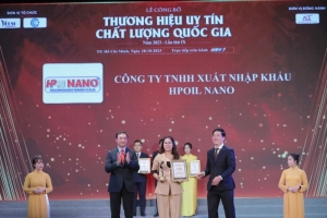 cong ty tnhh xuat nhap khau hpoil nano duoc vinh danh   top 10 thuong hieu uy tin   chat luong quoc gia 2023