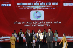 muoi say ngoc yen duoc vinh danh top 10 thuong hieu dan dau viet nam nam 2025