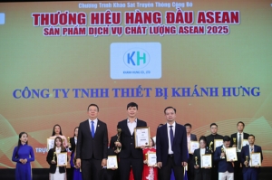 cong ty tnhh thiet bi khanh hung vinh du don nhan giai thuong  san pham   dich vu chat luong vang asean