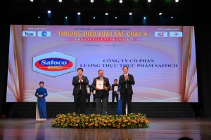 cong ty co phan luong thuc thuc pham safoco tu hao duoc ton vinh top 10   thuong hieu xuat sac chau a nam 2023