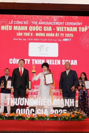 cong ty tnhh helen solar dat danh hieu top 12 thuong hieu manh quoc gia 2025