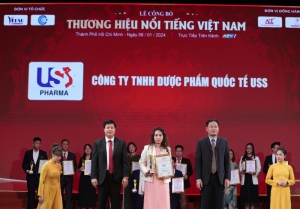 cong ty duoc pham quoc te uss da duoc vinh danh voi giai thuong   thuong hieu noi tieng viet nam