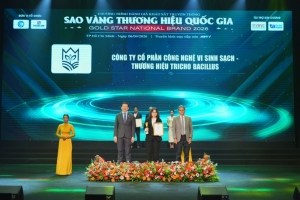 cong ty co phan cong nghe vi sinh sach vinh du don nhan giai thuong sao vang thuong hieu quoc gia 2026
